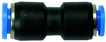 Straight Push-In Connector »Blue Series«, Red., Hose Ext. Ø 6/4 - 16/12