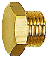 Locking Screw, Exterior Hexagonal, G 1/8 - 1/2, AF 13 - 24, Brass