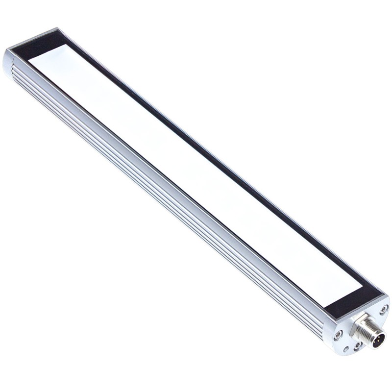 TUBELED_40 II Robust LED Machine Light with Screw-In Thread M40x1.5, 280mm, 100 °, 24V DC