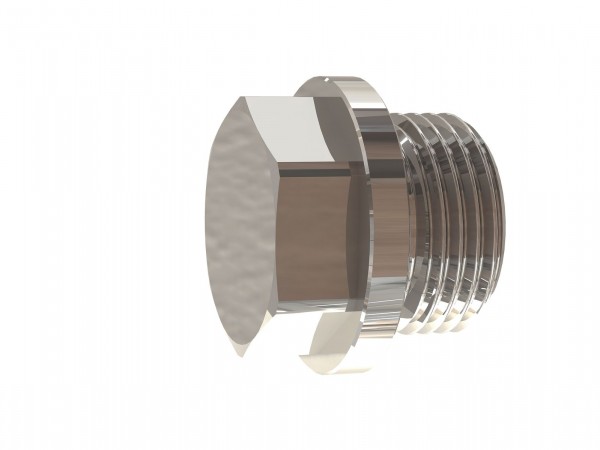 Locking Screw, Exterior Hexagonal, with collar G 1/8 - 1/2, AF 10 - 19
