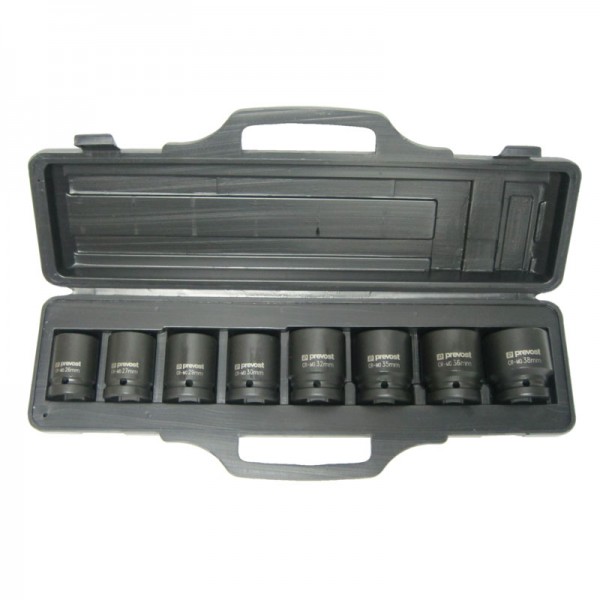Box of 8 Sockets for 3/4" Square Impact Wrenches Prevost TIW 8S34