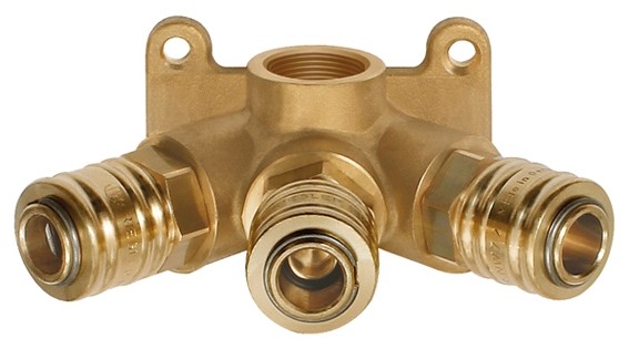 Distributor for Wall Mounting, Quick-Connect Couplings I.D. 7.2