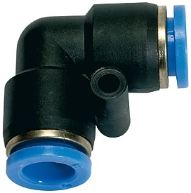 Push-In L-Connector »Blue Series«, for Hose Exterior Ø 4 - 12 mm