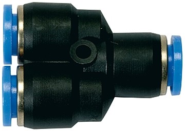 Push-In Y-Connector »Blue Series«, for Hose Exterior Ø 4 - 12 mm