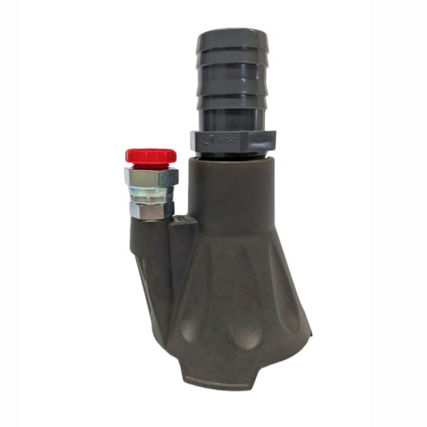 Suction injector, 1/2" thread, Venturi nozzle for suction vehicles, die-cast aluminium