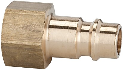 Nipple for Couplings I.D. 7.2 - 7.8, Bright Brass, G 1/8 - 1/2 IT