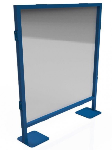 Free-Standing Partition Wall for Workstations 1200 x 1400 mm