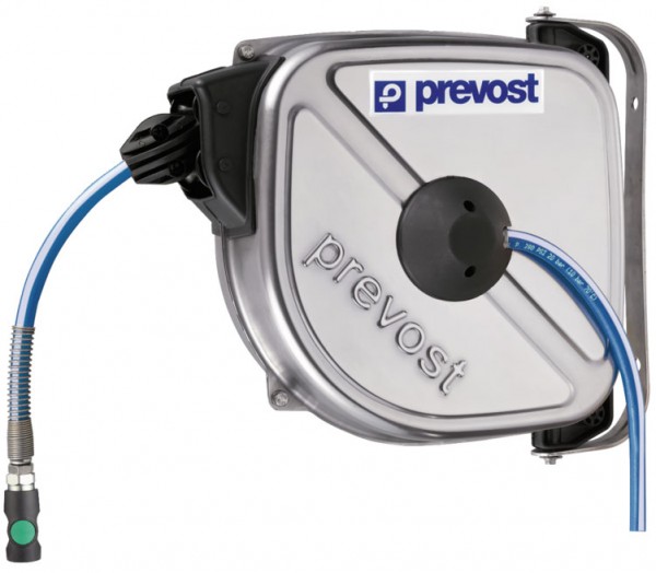 Prevost Hose Reel DRFI 1012ESHE Stainless Steel for Humid Environments, 12 m